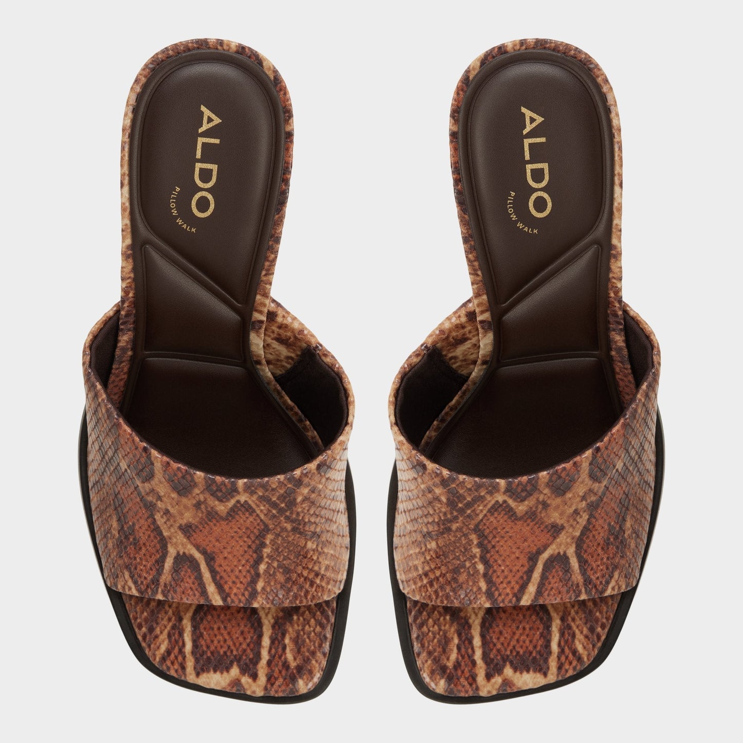 Re in Sophia Brown Multi14190695 - Heeled mule, Block heel Aldo Brown multi