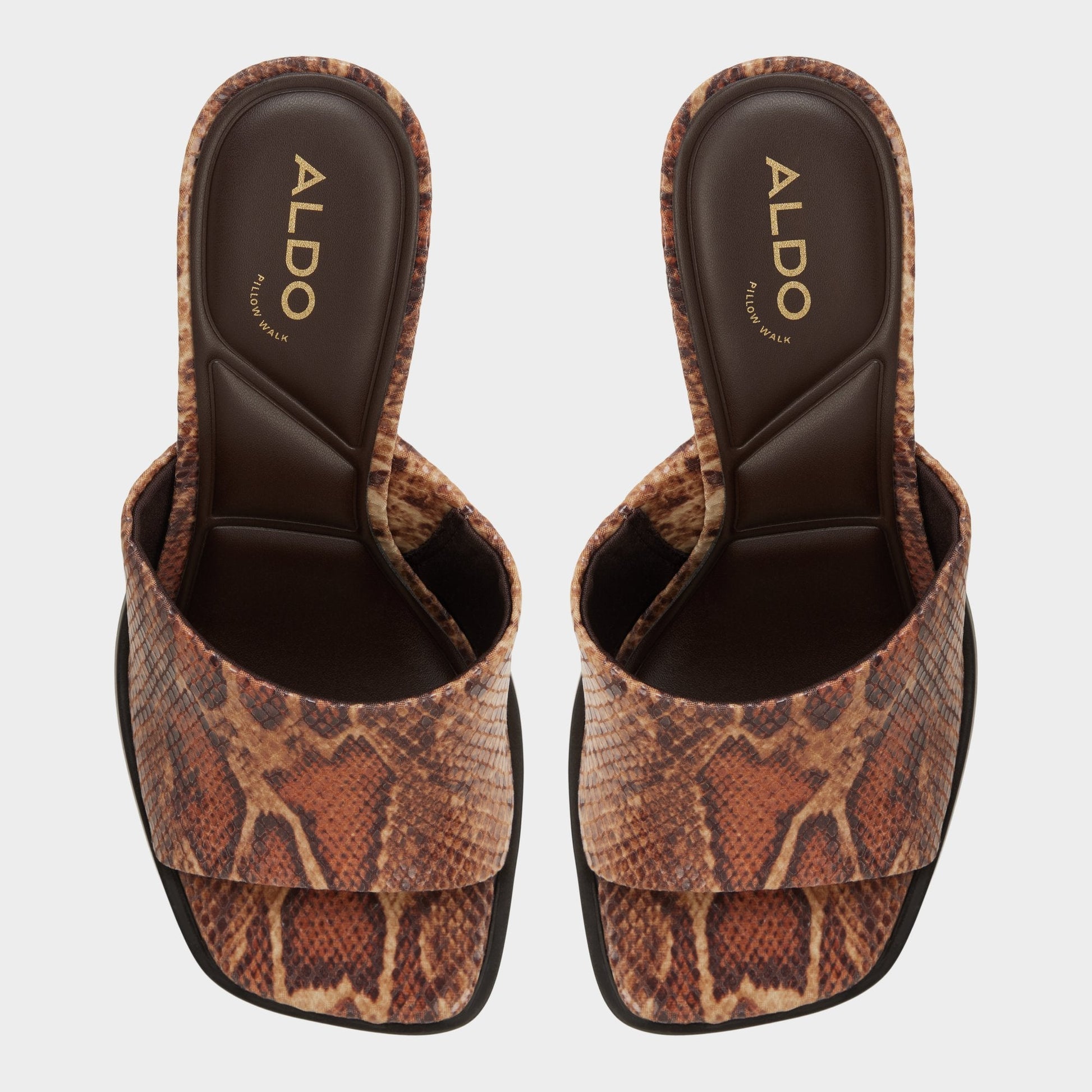 Re in Sophia Brown Multi14190695 - Heeled mule, Block heel Aldo Brown multi
