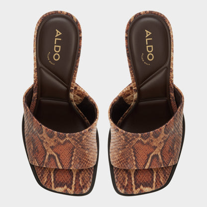 Re in Sophia Brown Multi14190695 - Heeled mule, Block heel Aldo Brown multi