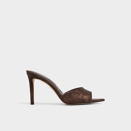 Anniebrilden Dark Brown Women's Mule slides - Heeled mule, Stiletto heel Aldo Dark brown