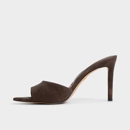 Anniebrilden Dark Brown Women's Mule slides - Heeled mule, Stiletto heel Aldo Dark brown
