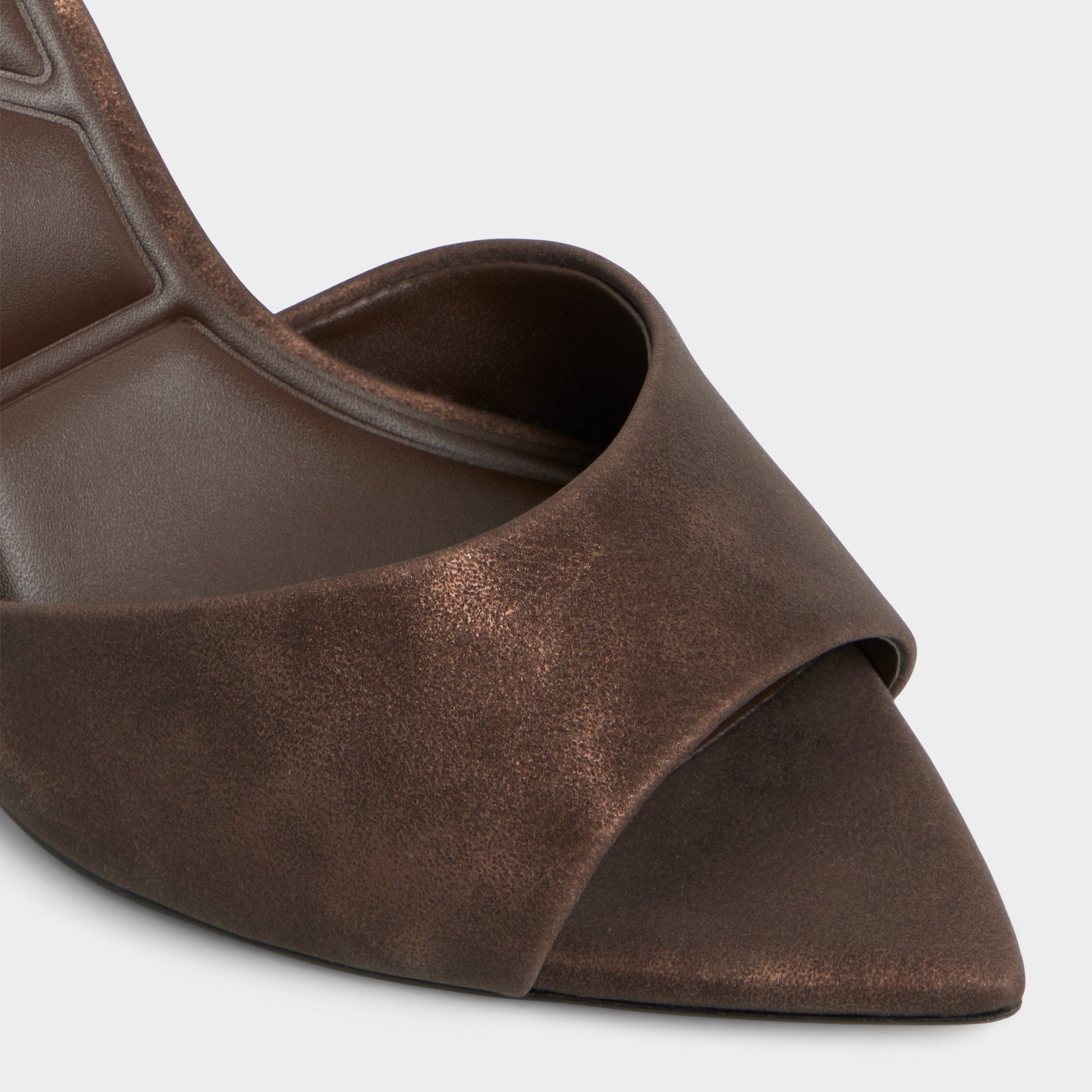 Anniebrilden Dark Brown Women's Mule slides - Heeled mule, Stiletto heel Aldo Dark brown