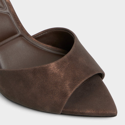 Anniebrilden Dark Brown Women's Mule slides - Heeled mule, Stiletto heel Aldo Dark brown