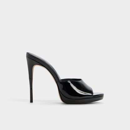 Rivieraa in Black - Heeled mule, Platform Aldo Black