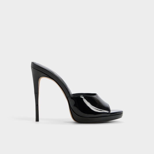 Rivieraa in Black - Heeled mule, Platform Aldo Black