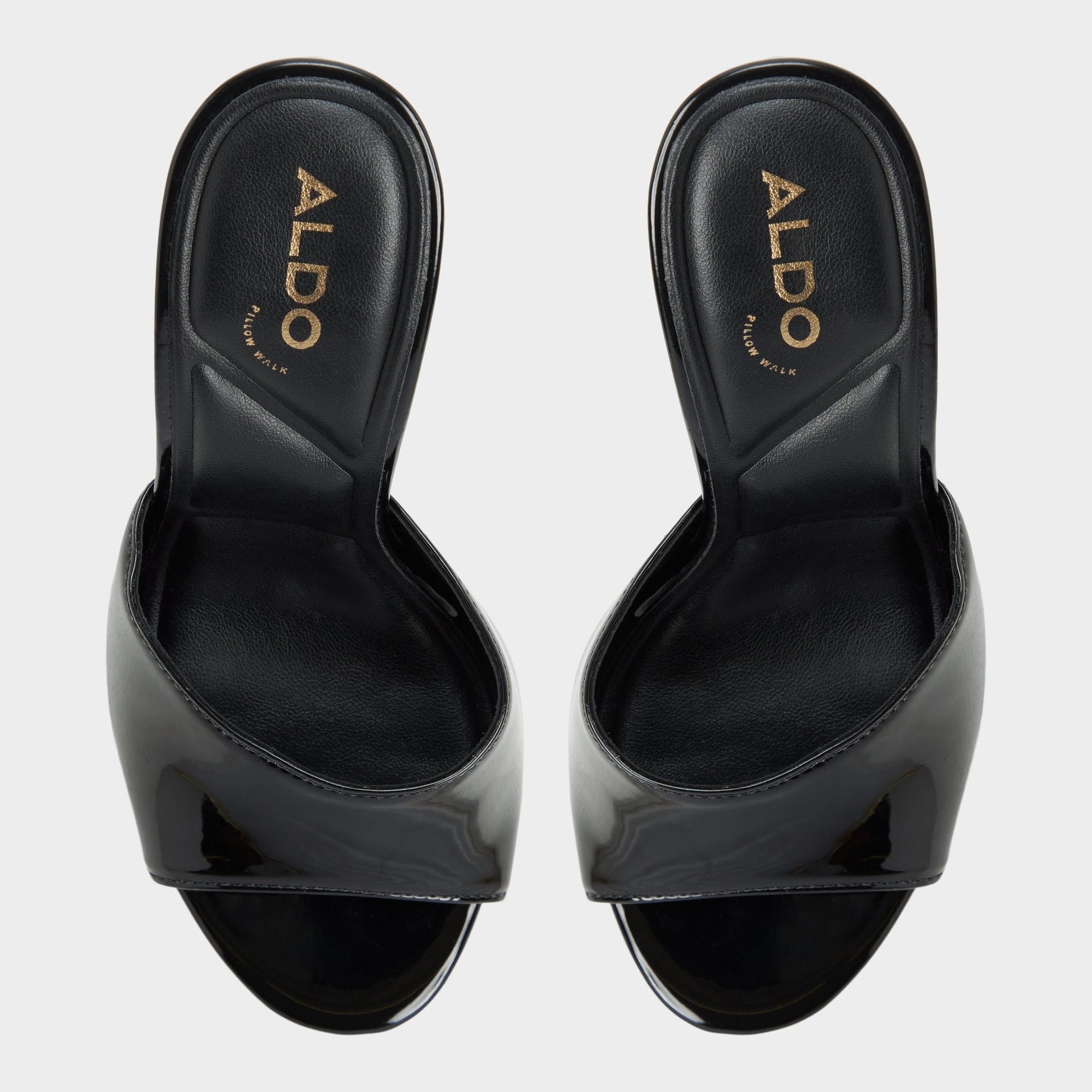 Rivieraa in Black - Heeled mule, Platform Aldo Black