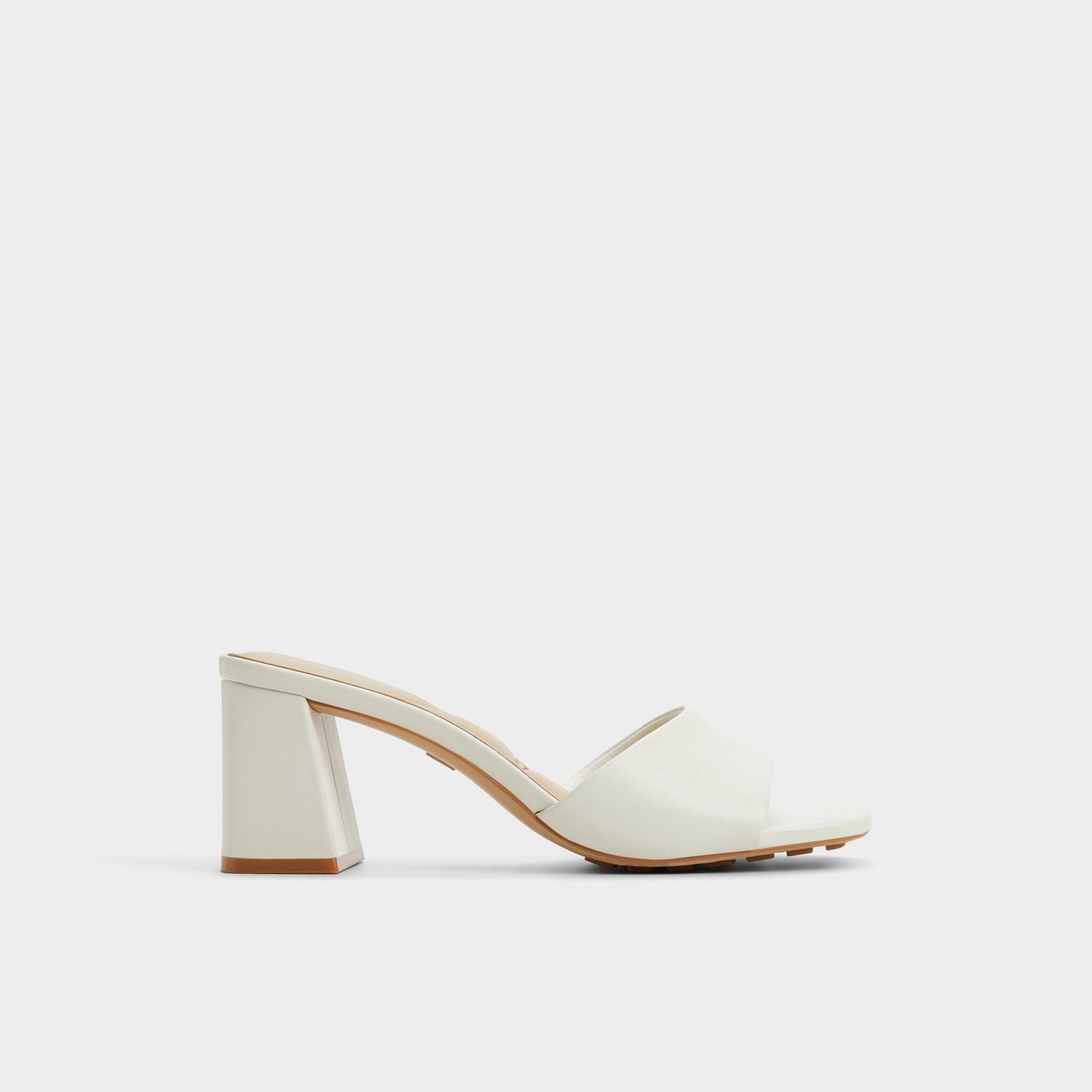 Tisha White Women's Heeled mules - Heeled mule, Block heel Aldo White