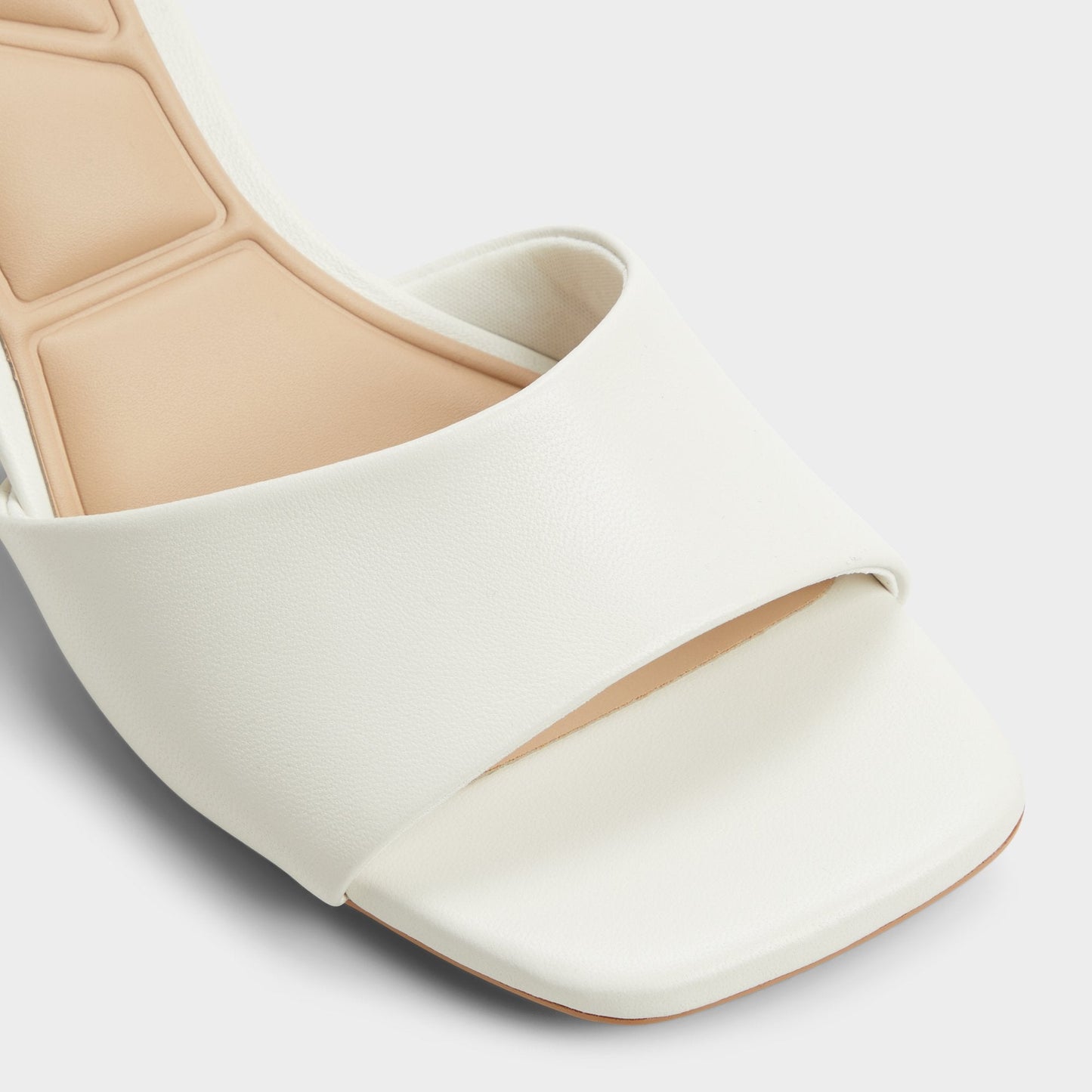 Tisha White Women's Heeled mules - Heeled mule, Block heel Aldo White