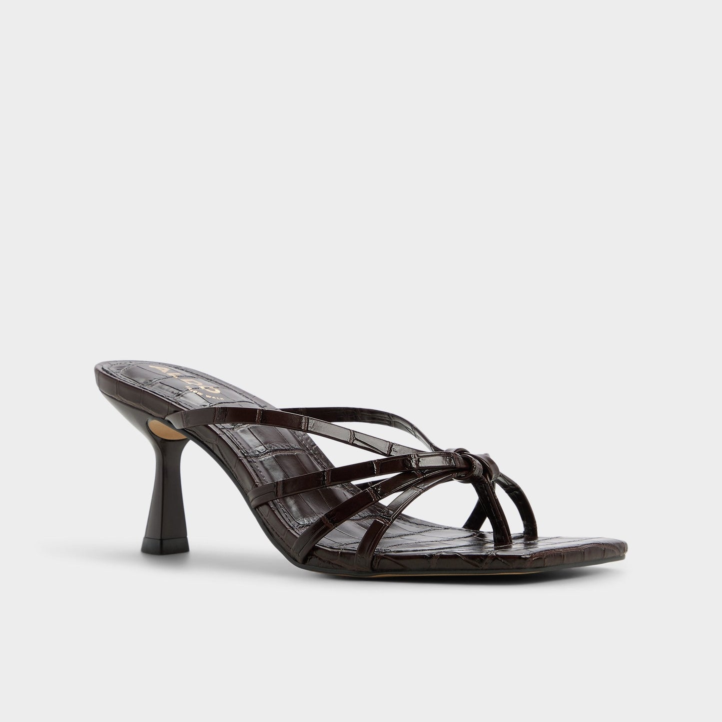 Lumera in Dark Brown - Heeled mule, Stiletto heel Aldo Dark brown