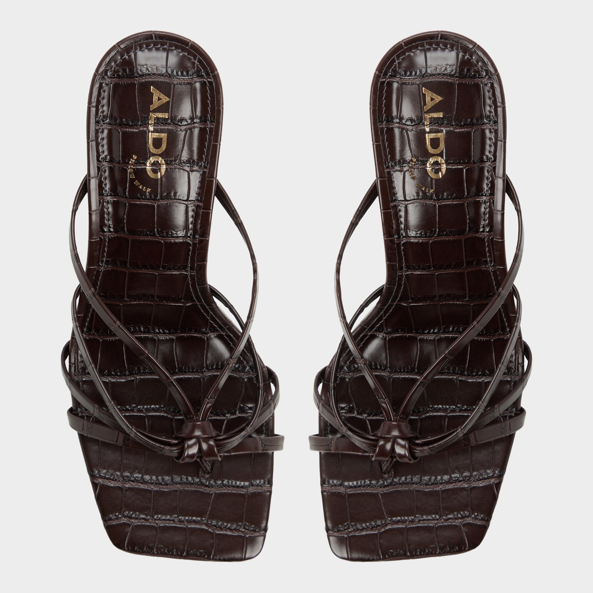 Lumera in Dark Brown - Heeled mule, Stiletto heel Aldo Dark brown