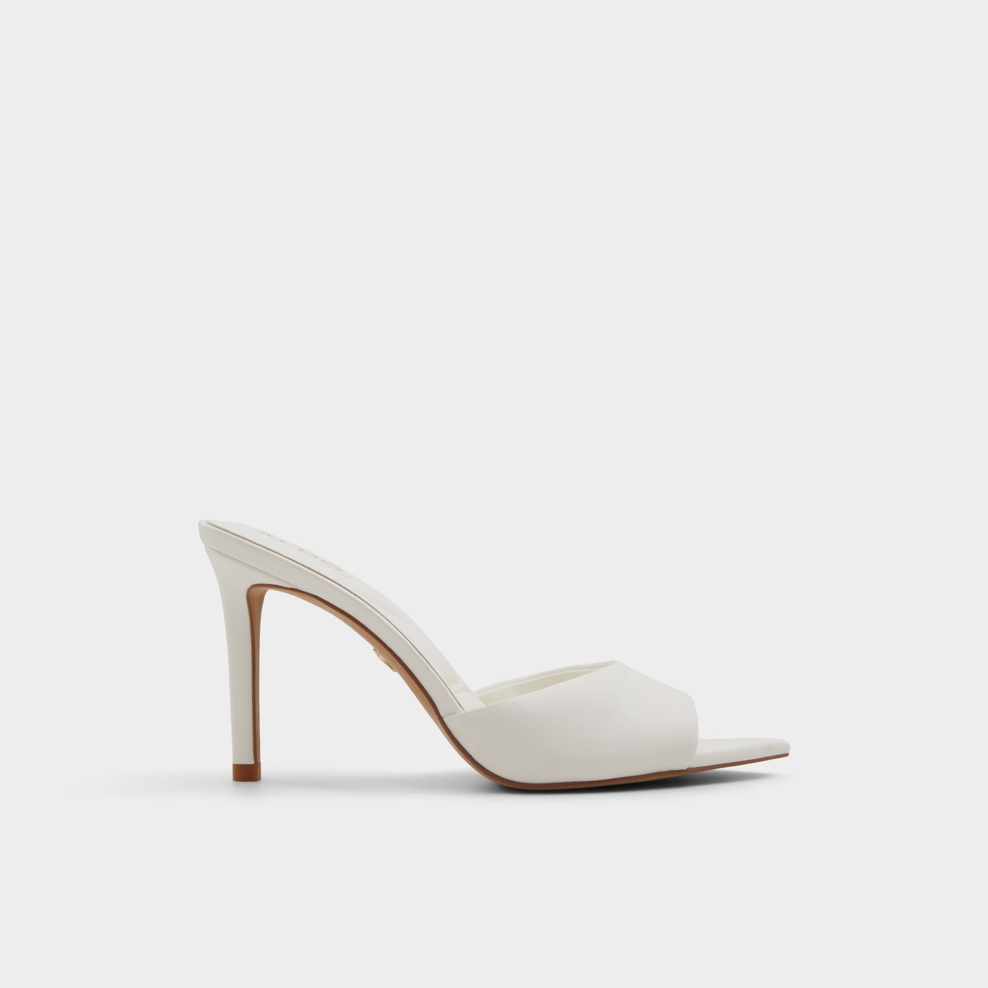 Anniebrilden White Women's Heeled mules - Heeled mule, Stiletto heel Aldo White