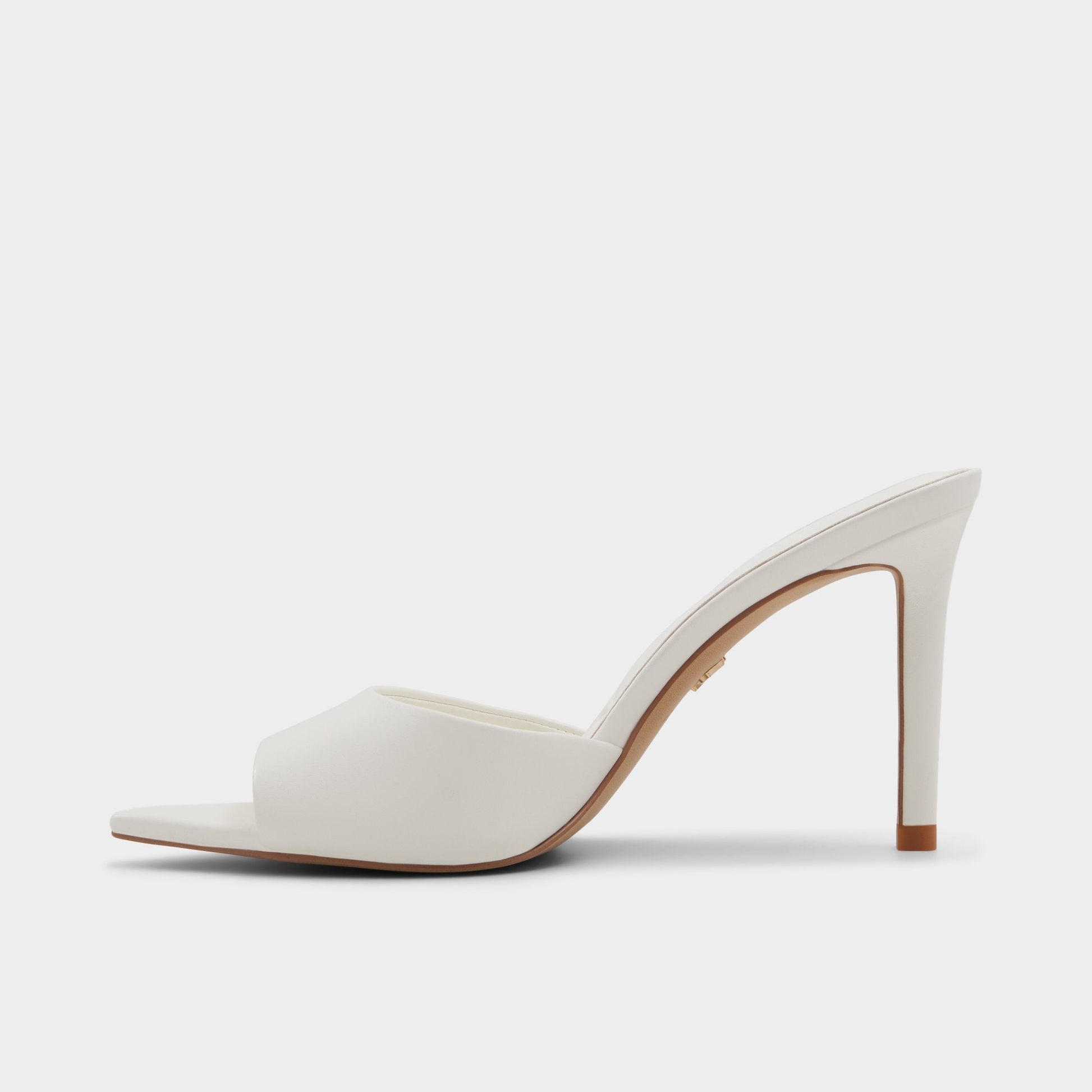 Anniebrilden White Women's Heeled mules - Heeled mule, Stiletto heel Aldo White