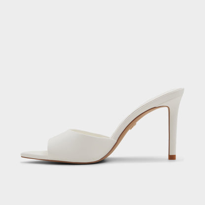 Anniebrilden White Women's Heeled mules - Heeled mule, Stiletto heel Aldo White