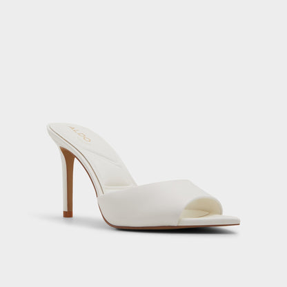 Anniebrilden White Women's Heeled mules - Heeled mule, Stiletto heel Aldo White