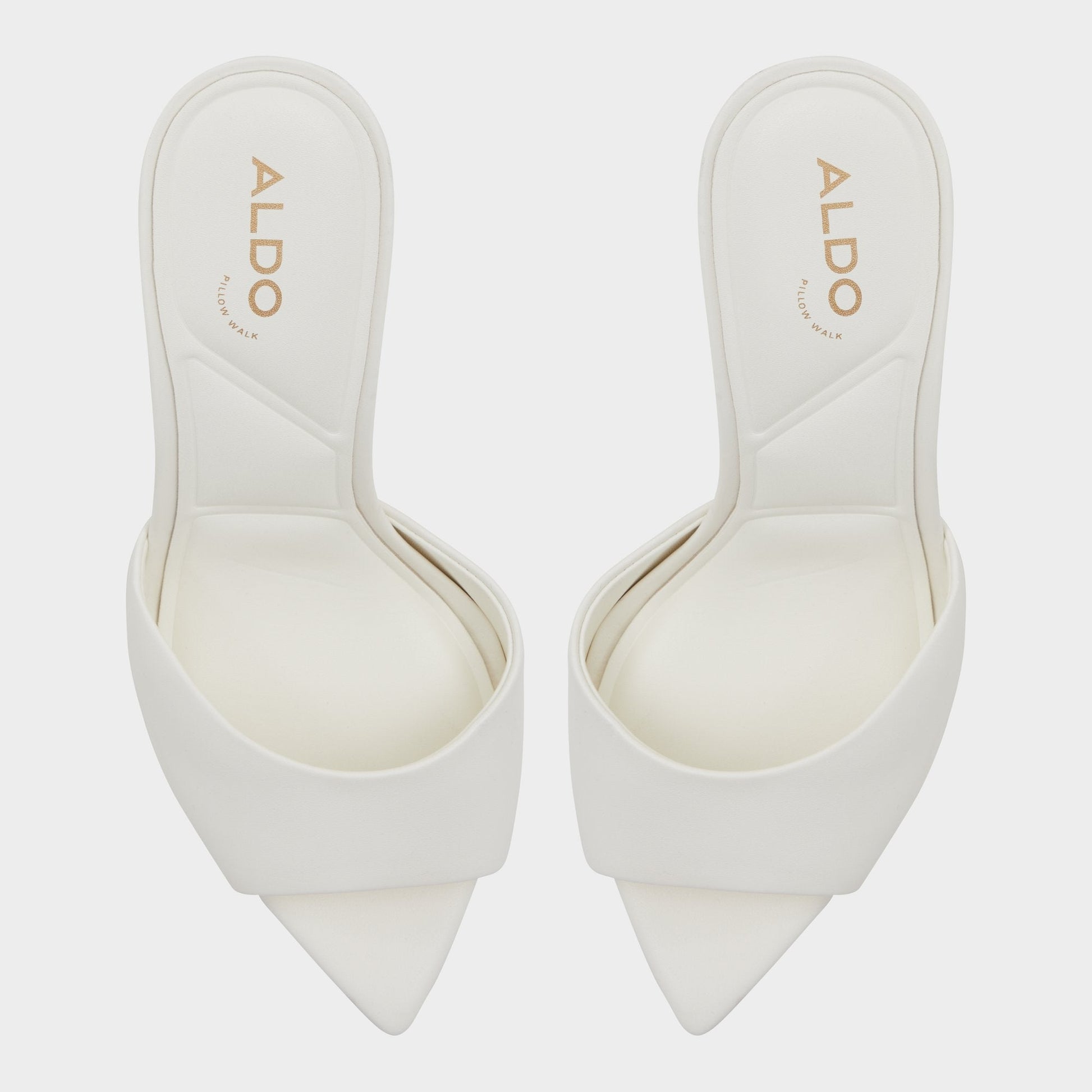 Anniebrilden White Women's Heeled mules - Heeled mule, Stiletto heel Aldo White