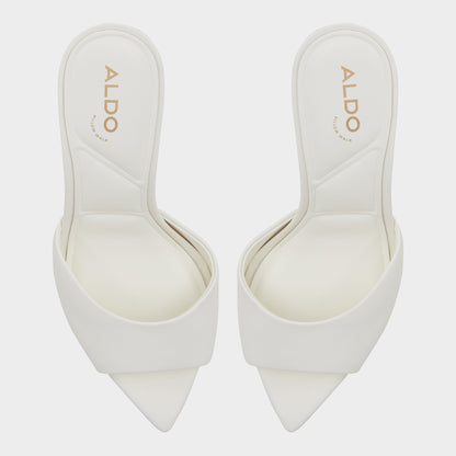 Anniebrilden White Women's Heeled mules - Heeled mule, Stiletto heel Aldo White