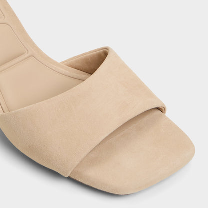 Tisha Beige Women's Heeled mules - Heeled mule, Block heel Aldo Beige