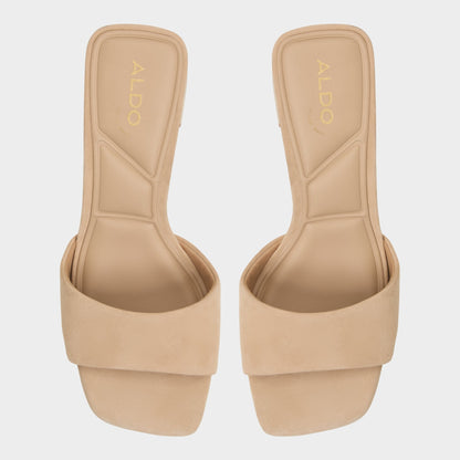 Tisha Beige Women's Heeled mules - Heeled mule, Block heel Aldo Beige