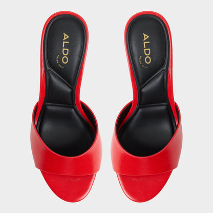 Annaberaen in Bright Red - Heeled mule, Stiletto heel Aldo Bright red