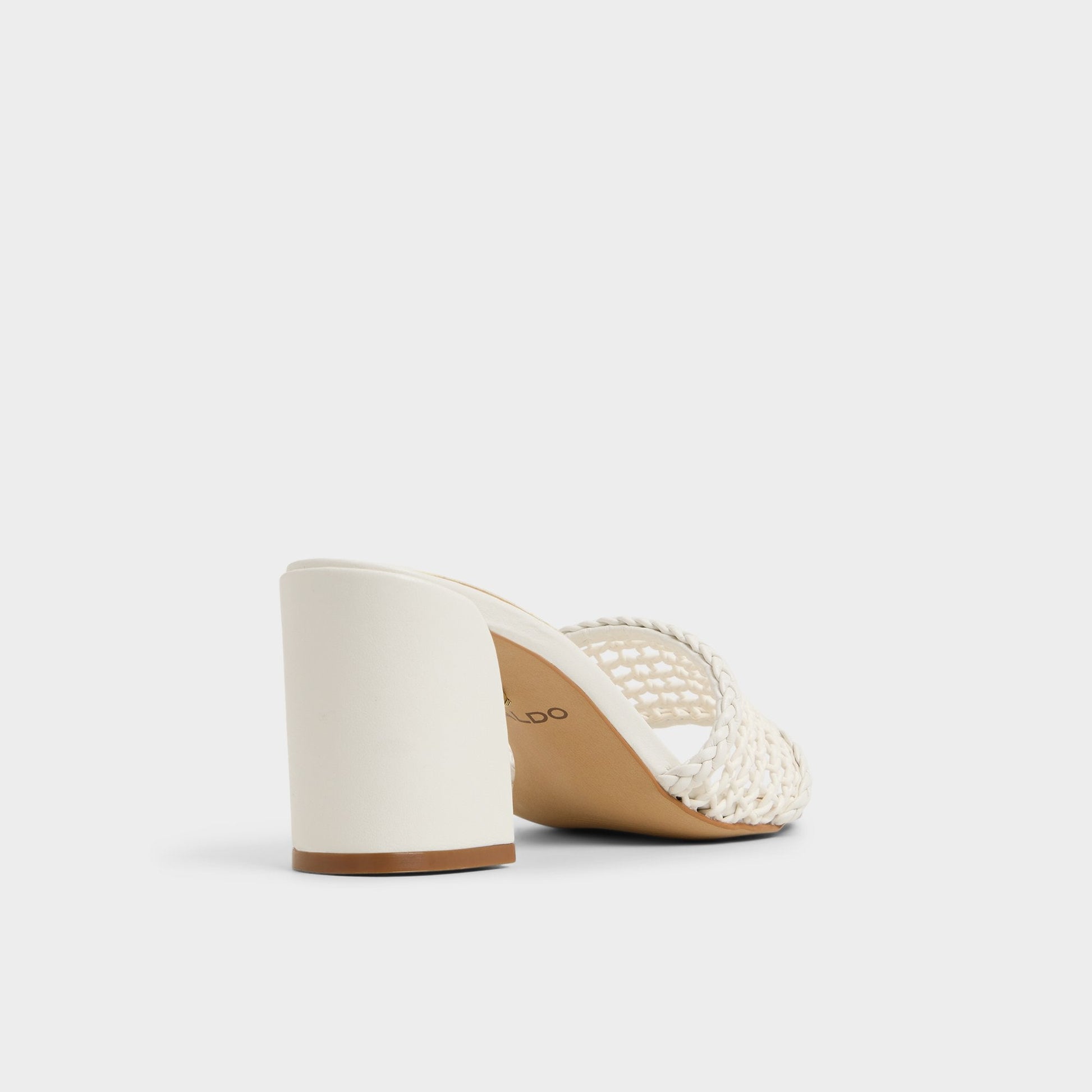 Beachdate White/Bone Women's Block heels - Heeled mule, Block heel Aldo White/Bone