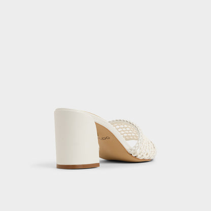 Beachdate White/Bone Women's Block heels - Heeled mule, Block heel Aldo White/Bone