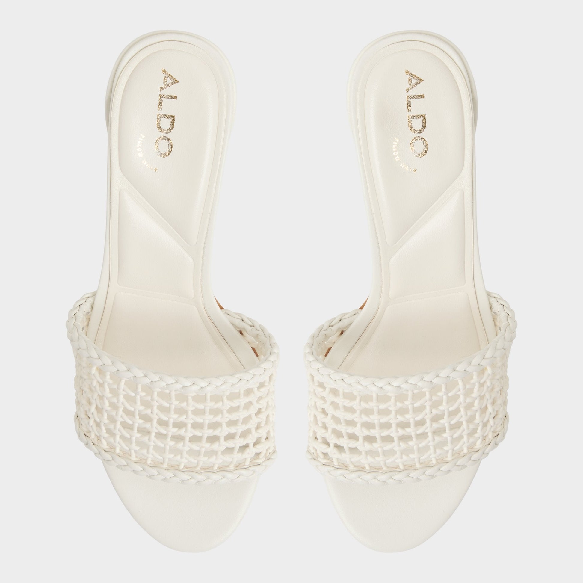 Beachdate White/Bone Women's Block heels - Heeled mule, Block heel Aldo White/Bone