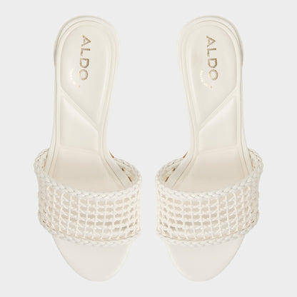 Beachdate White/Bone Women's Block heels - Heeled mule, Block heel Aldo White/Bone