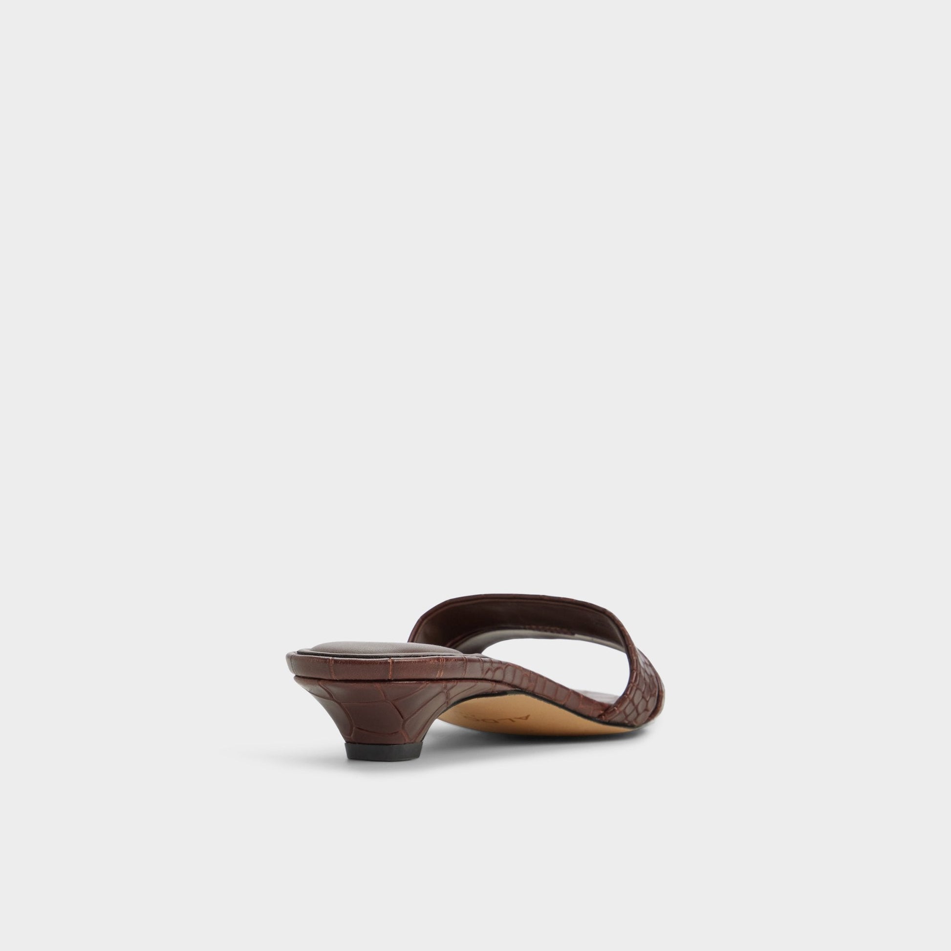Scarletta Dark Brown Women's Heeled mules - Heeled mule, Kitten heel Aldo Dark Brown