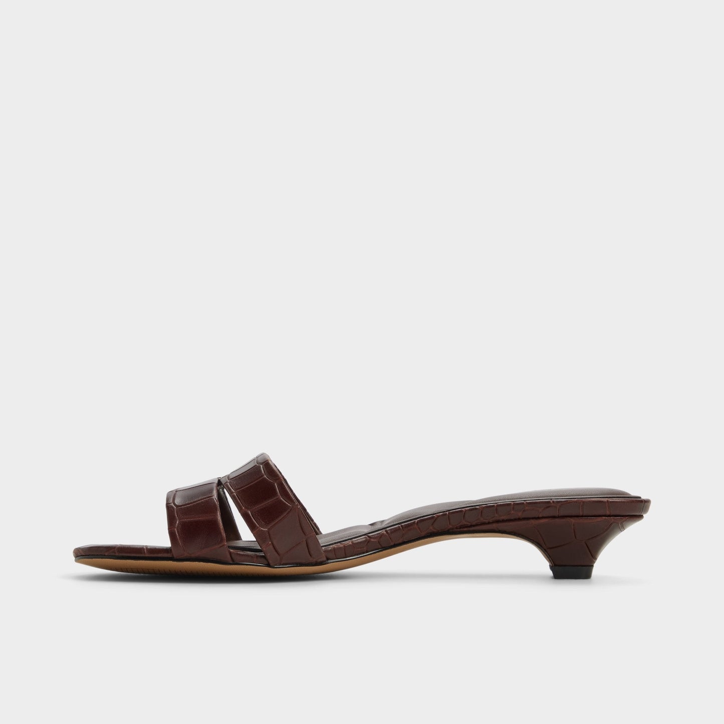 Scarletta Dark Brown Women's Heeled mules - Heeled mule, Kitten heel Aldo Dark Brown