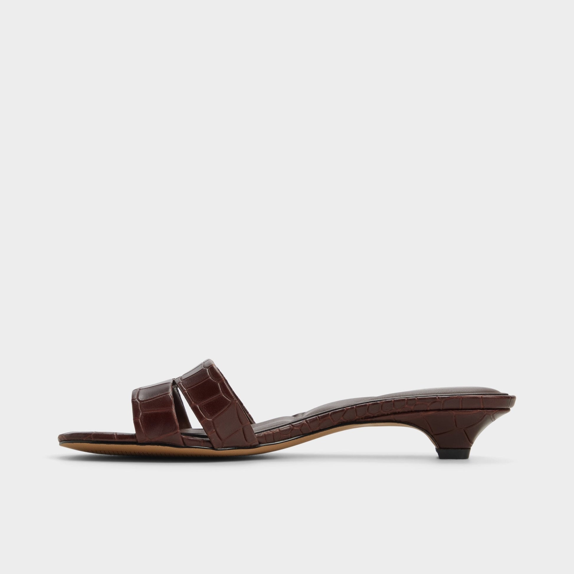 Scarletta Dark Brown Women's Heeled mules - Heeled mule, Kitten heel Aldo Dark Brown