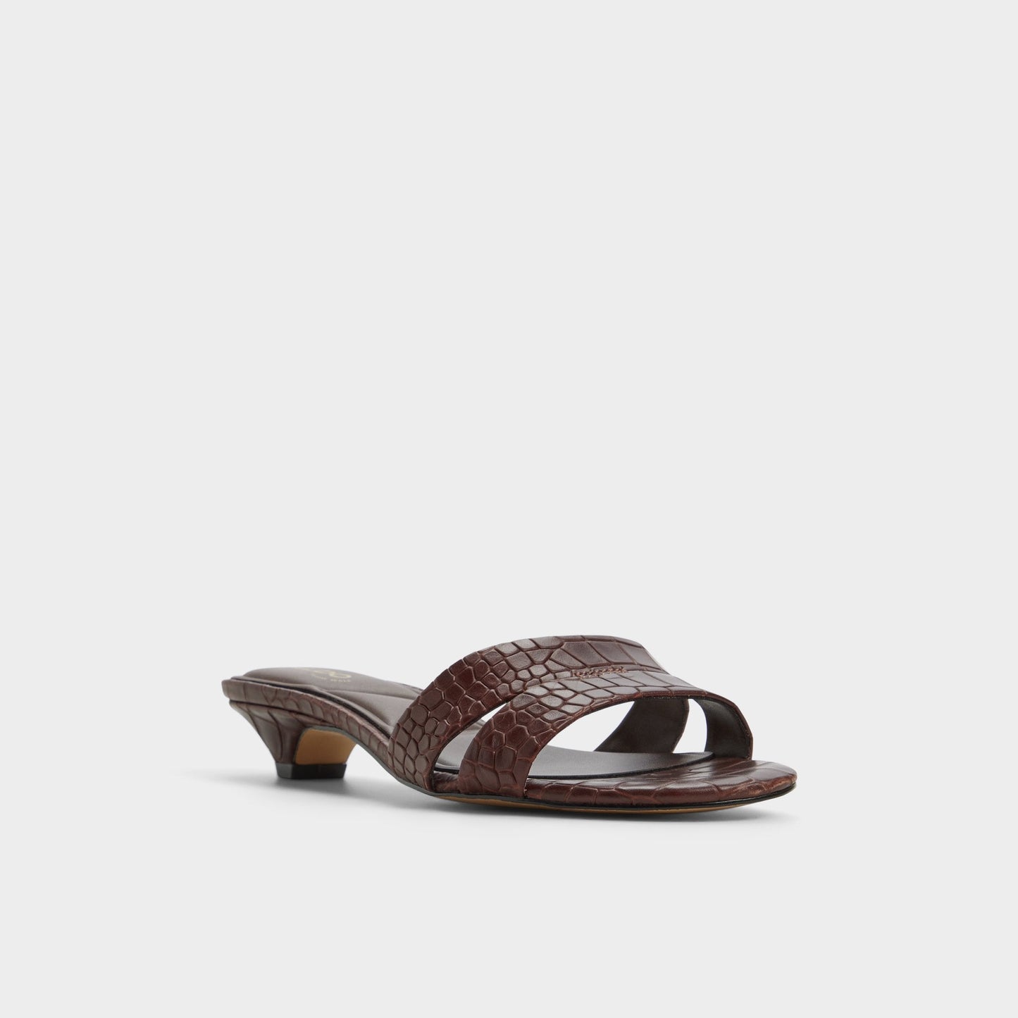 Scarletta Dark Brown Women's Heeled mules - Heeled mule, Kitten heel Aldo Dark Brown
