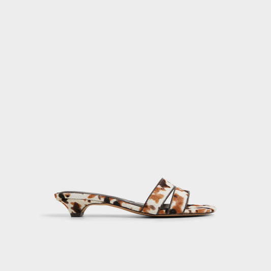 Scarletta White/Black Women's Heeled mules - Heeled mule, Kitten heel Aldo White/Black