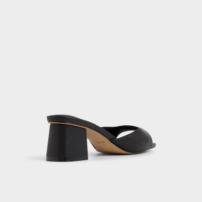 Aneky in Black - Heeled mule, Block heel Aldo Black