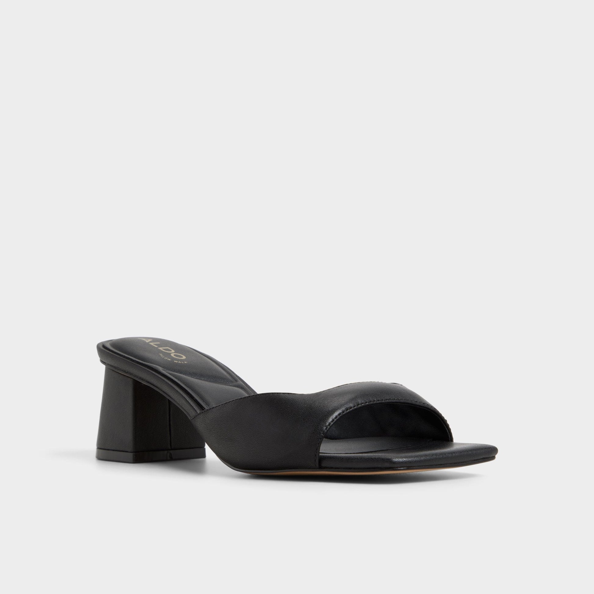 Aneky in Black - Heeled mule, Block heel Aldo Black