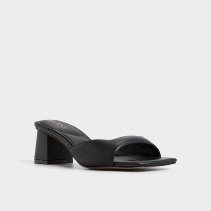 Aneky in Black - Heeled mule, Block heel Aldo Black