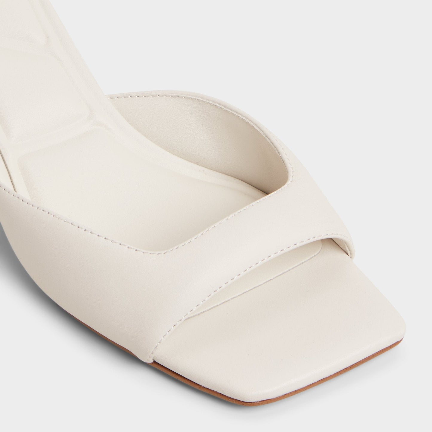 Aneky in White Bone - Heeled mule, Block heel Aldo White/Bone