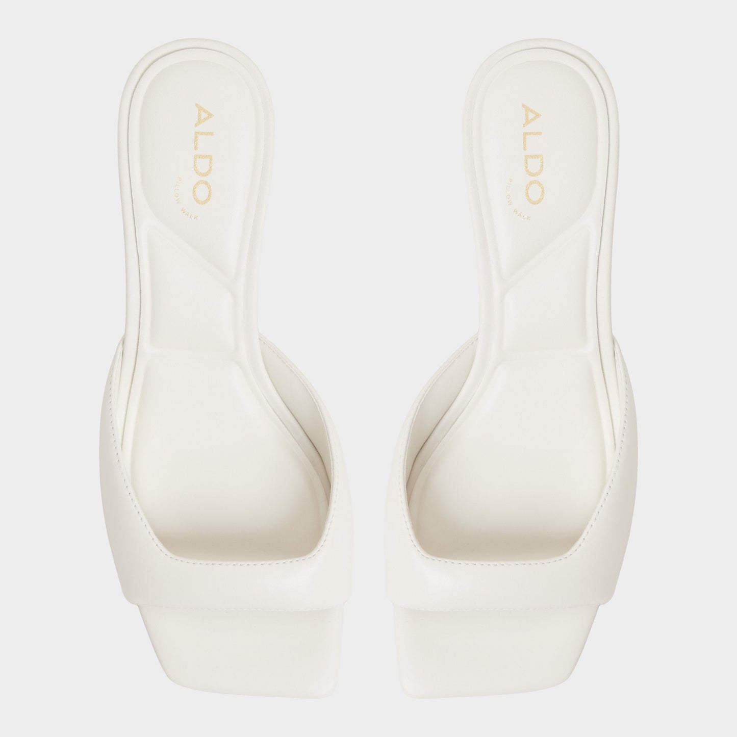Aneky in White Bone - Heeled mule, Block heel Aldo White/Bone