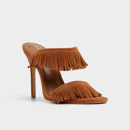 Nahanie in Medium Brown - Heeled mule, Stiletto heel Aldo Medium Brown