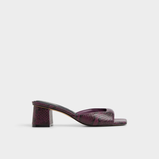 Aneky in Bordo - Heeled mule, Block heel Aldo Bordo