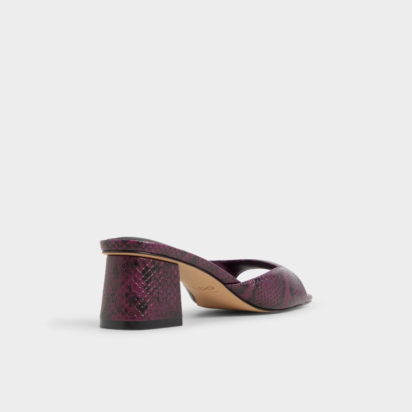 Aneky in Bordo - Heeled mule, Block heel Aldo Bordo