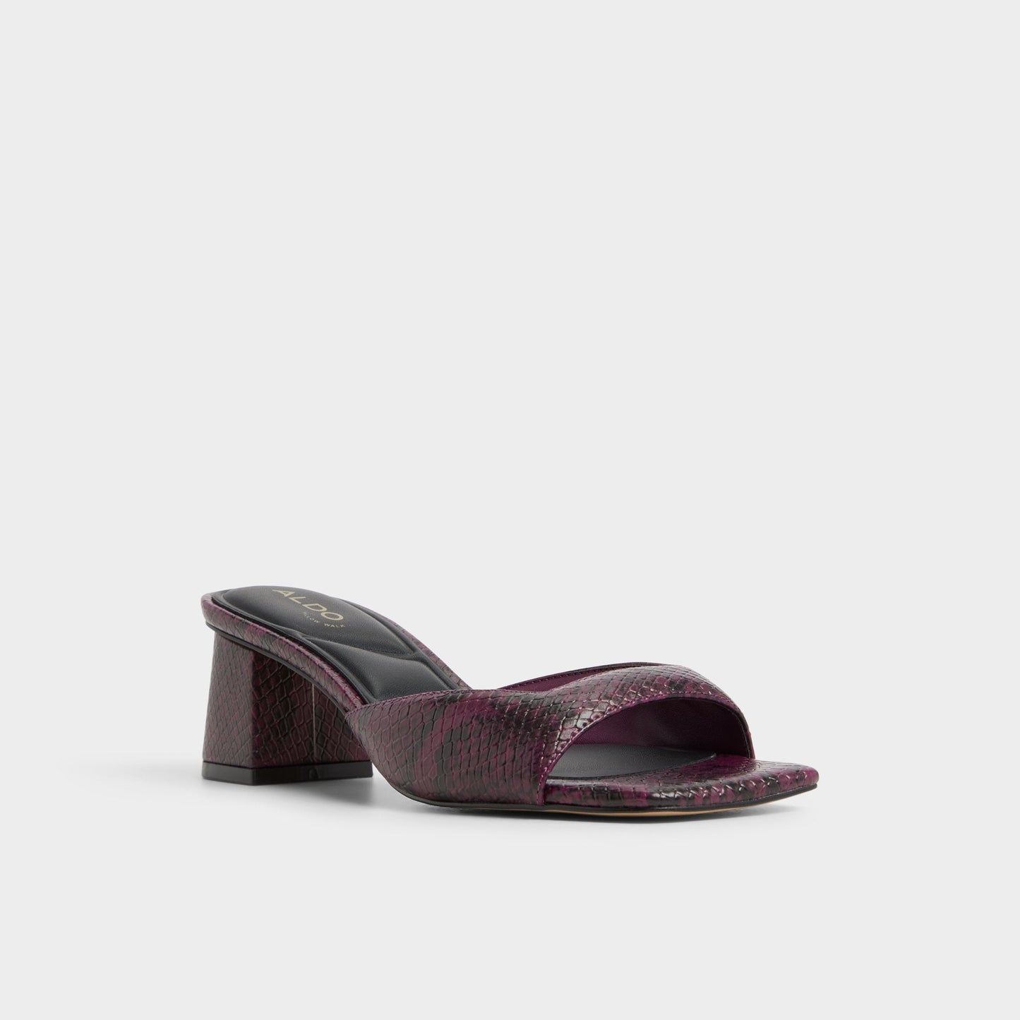 Aneky in Bordo - Heeled mule, Block heel Aldo Bordo