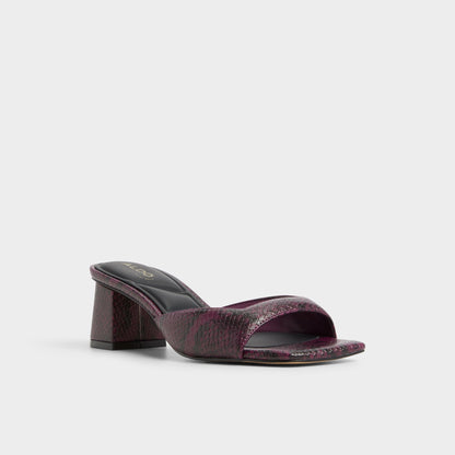 Aneky in Bordo - Heeled mule, Block heel Aldo Bordo