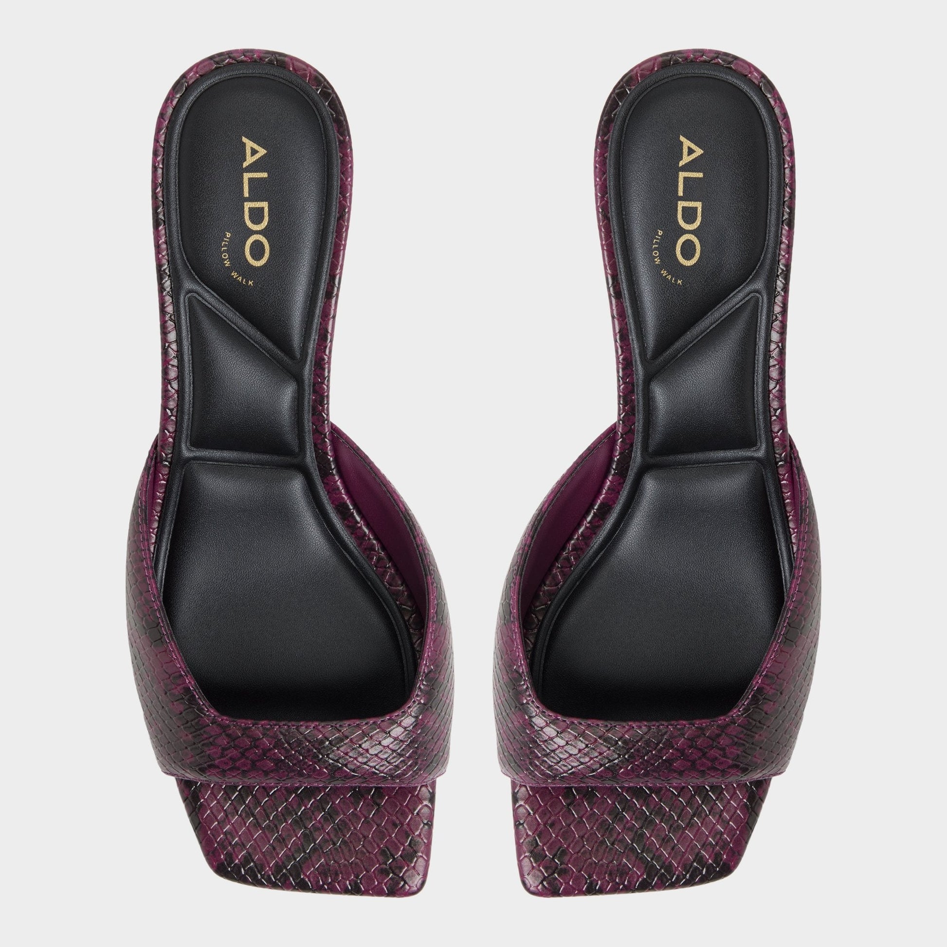Aneky in Bordo - Heeled mule, Block heel Aldo Bordo
