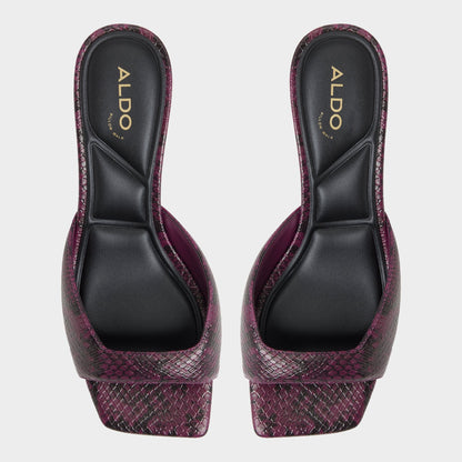 Aneky in Bordo - Heeled mule, Block heel Aldo Bordo