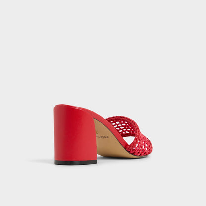 Beachdate Bright Red Women's Block heels - Heeled mule, Block heel Aldo Bright Red