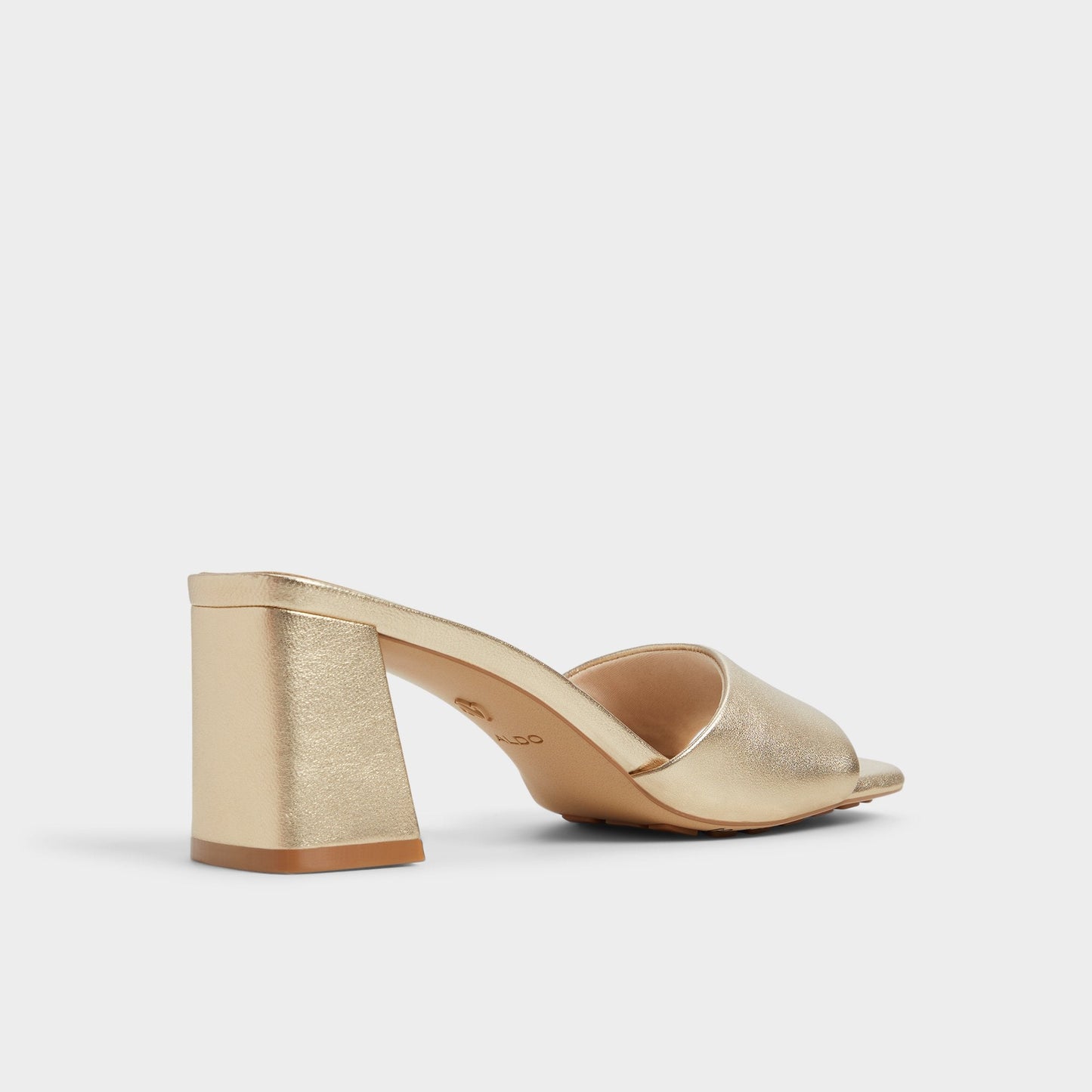 Tisha Gold Women's Heeled mules - Heeled mule, Block heel Aldo Gold