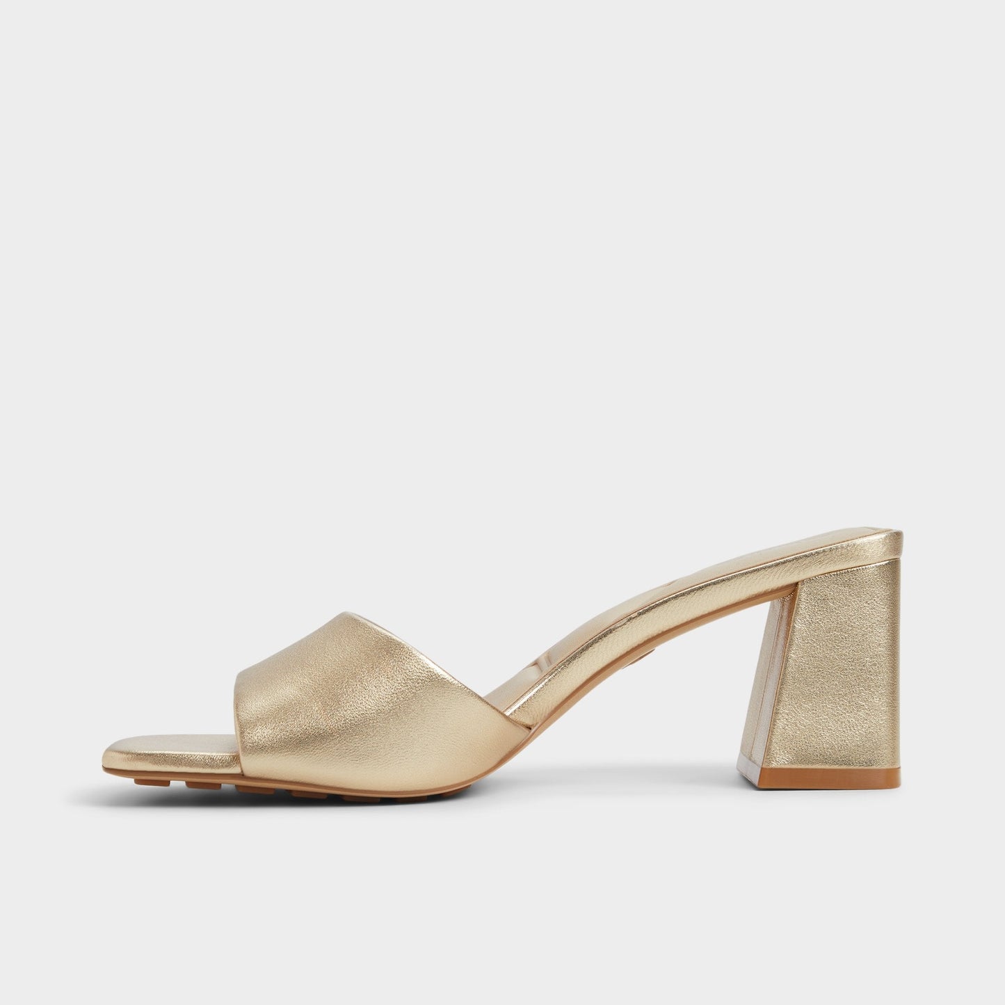 Tisha Gold Women's Heeled mules - Heeled mule, Block heel Aldo Gold