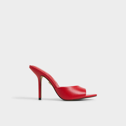 Madelan in Bright Red - Heeled mule, Stiletto heel Aldo Bright Red