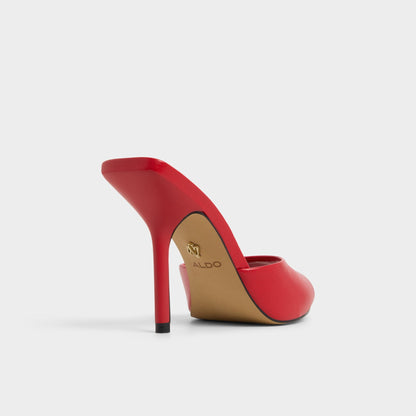 Madelan in Bright Red - Heeled mule, Stiletto heel Aldo Bright Red