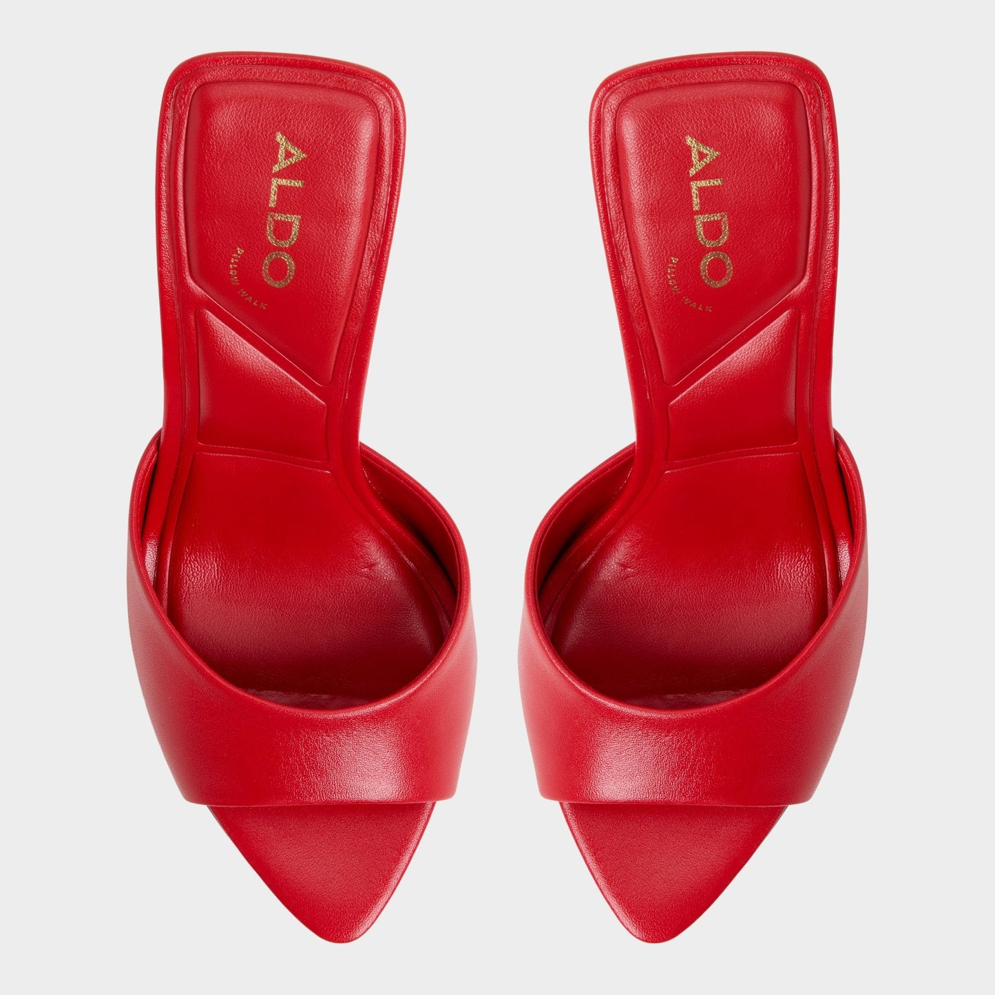 Madelan in Bright Red - Heeled mule, Stiletto heel Aldo Bright Red